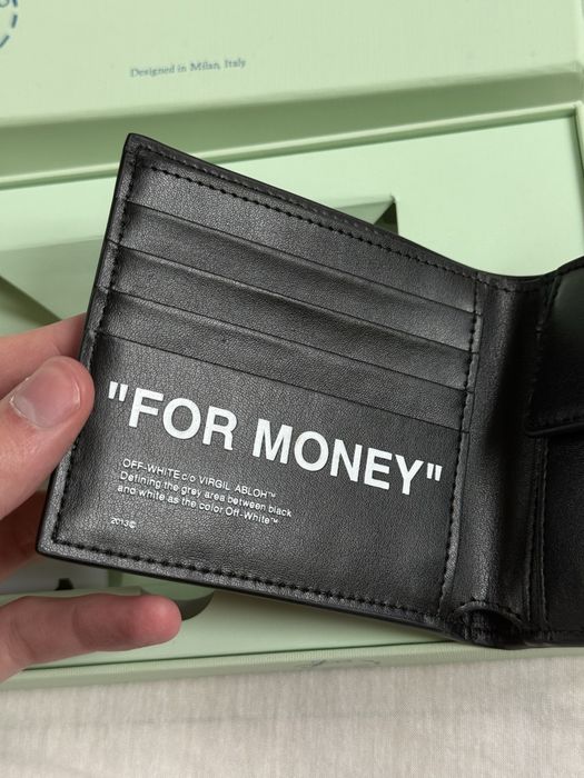 Off White "FOR MONEY" Bifold Wallet