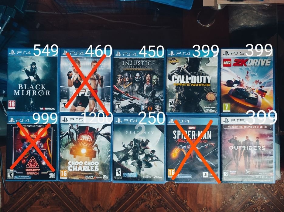 Акційний лот дисків ps4 ps5 ігри пс4 пс5 рос. переклад