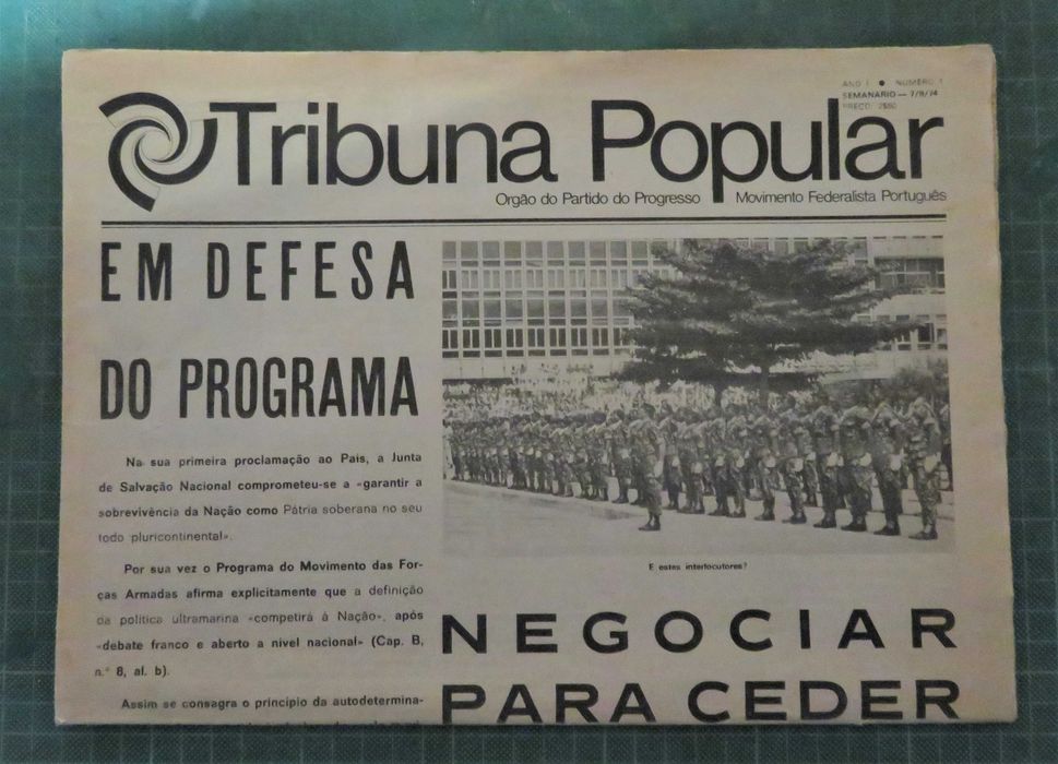 Imprensa Política/Partidária - (2 peças RARAS) Pós 25 de Abril 1974)