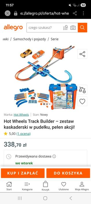 Hot Wheels Track Builder zestaw kaskaderski