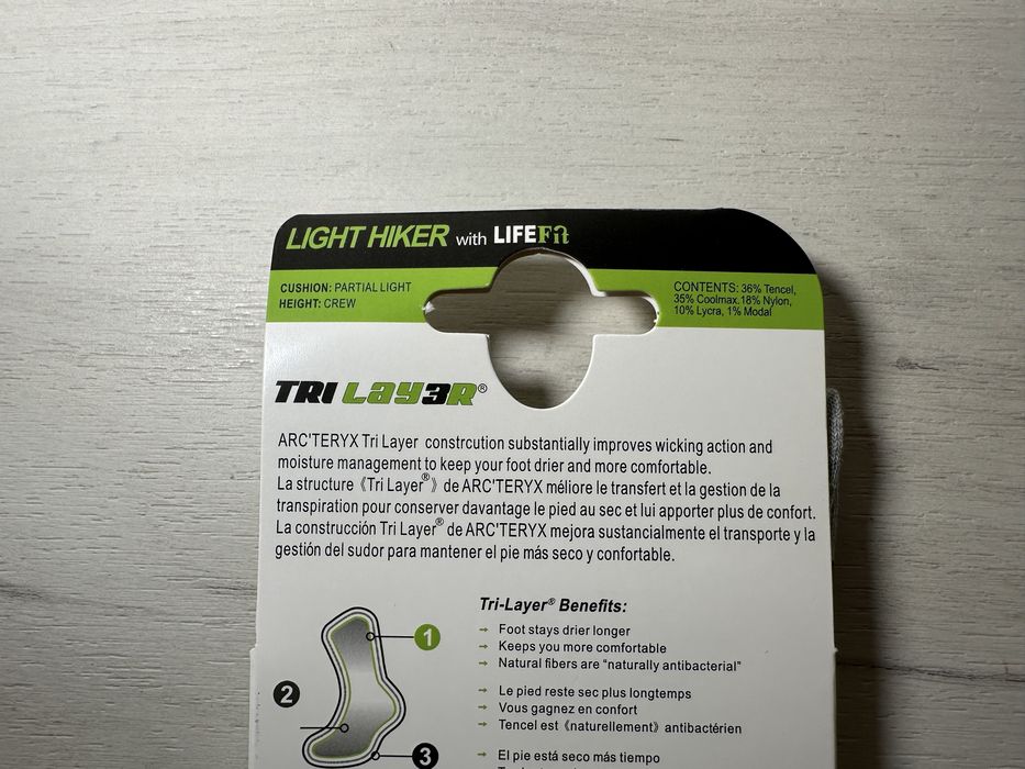 Шкарпетки Arc’teryx Light Hiker