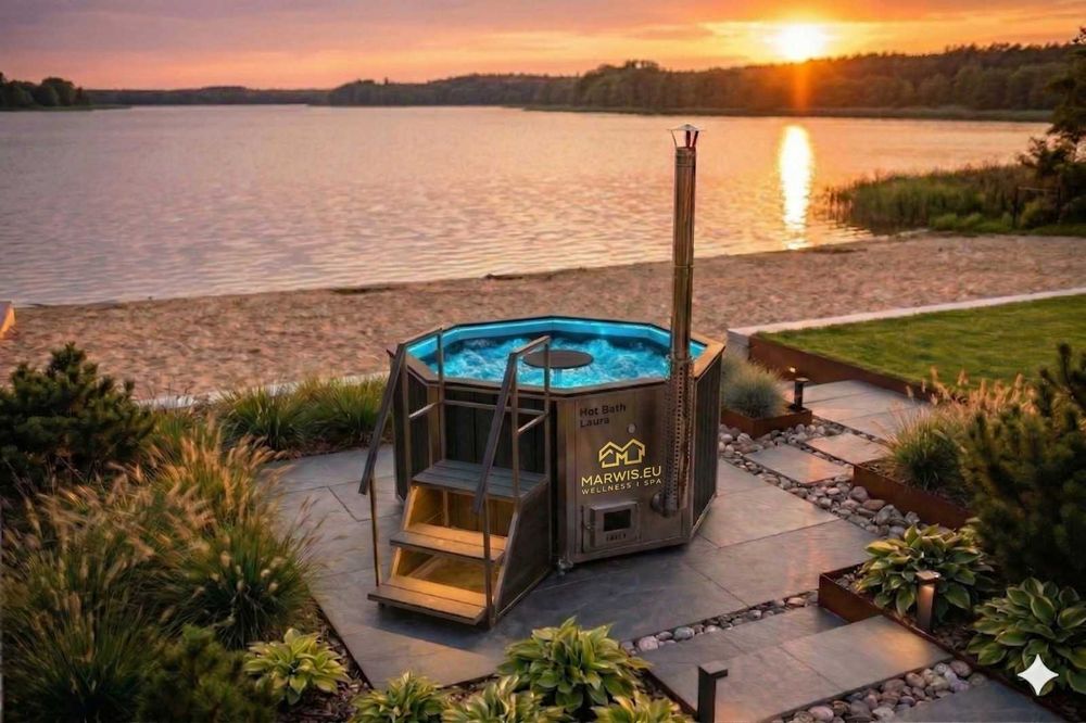 Wanna Hot Bath Laura 8 Party Spa odkyj zabiegi Spa luxus w twoim ogrodzie