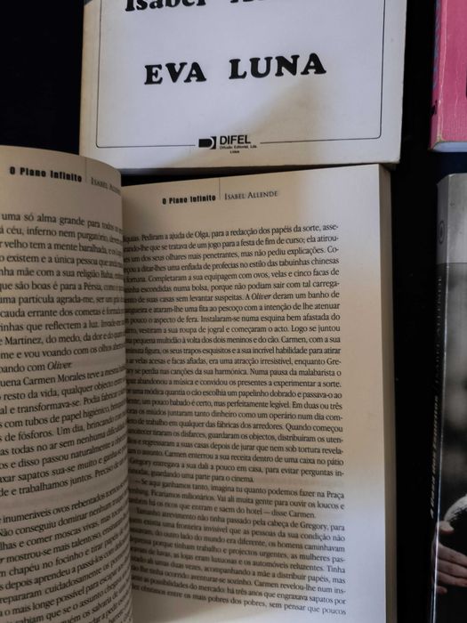 Lote 4 Livros Isabel Allende (Inclui A Casa dos Espíritos e Eva Luna)