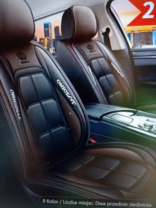 Piękne nowe pokrowce Premium ze skóry PU, 2 lub 5 miejsc, różne kolory