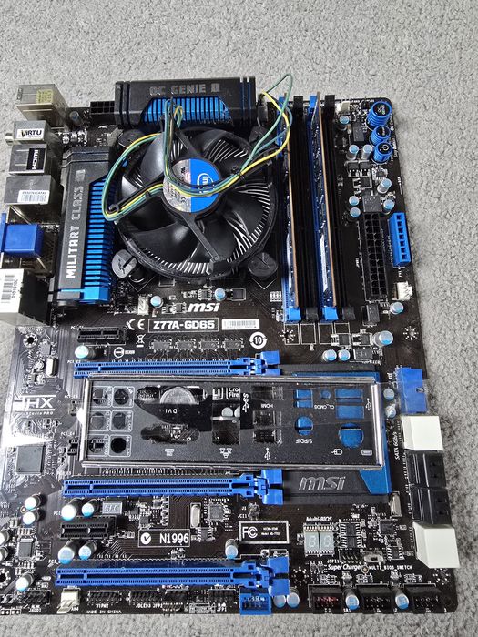 Plyta glowna MSI Z77A-GD65 plus ram i procesor