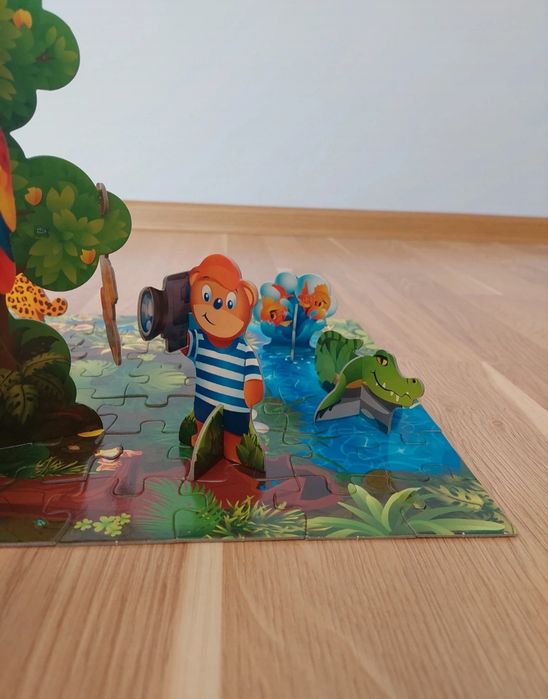 Puzzle 3D! W sercu dżungli