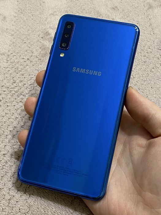 Швидкий Телефон Samsung Galaxy A7 2018 4/64gb NFC Android 10 #88