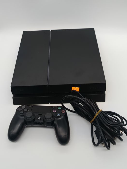 konsola sony playstation 4 500 gb fat czarny + pad + okablowanie