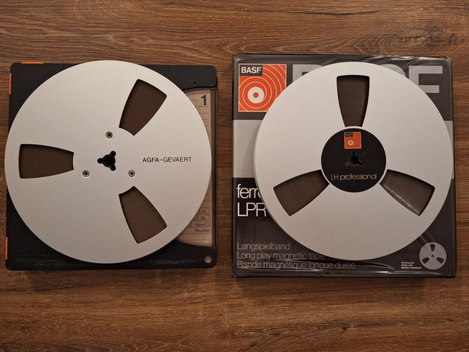 Taśmy magnetofonowe, szpule 18cm, Agfa Basf LPR35