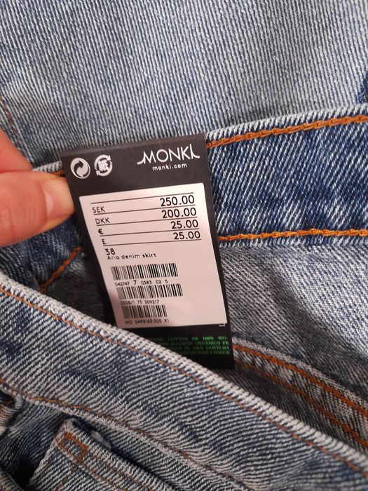 Nowa jeansowa spódnica niebieska monki M 38