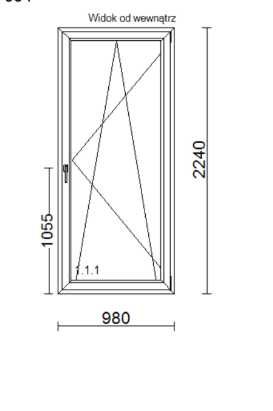 Okno balkonowe NEO MD 76,turner oak malt 100x220 100x230 98x224 NOWE Prawe i Lewe szklenie 3 szybowe trzyszybowe