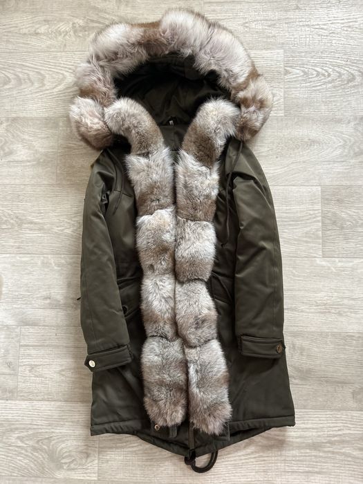 Парка с натуральным мехом