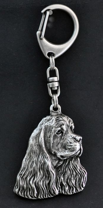 Cocker spaniel amerykański brelok posrebrzany Art-Dog