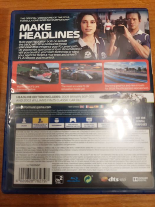 Ps4 - F1 2018 Headline Edition