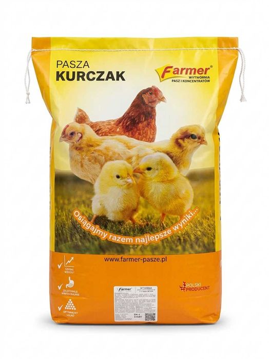 Pasza dla kurcząt kruszona Farmer 25 kg - od 7 do 16 tygodnia
