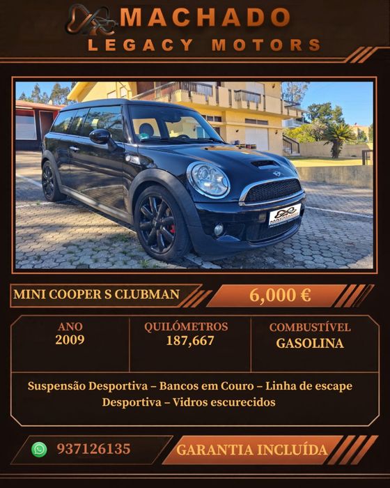 Mini clubman cooper S 174cvs