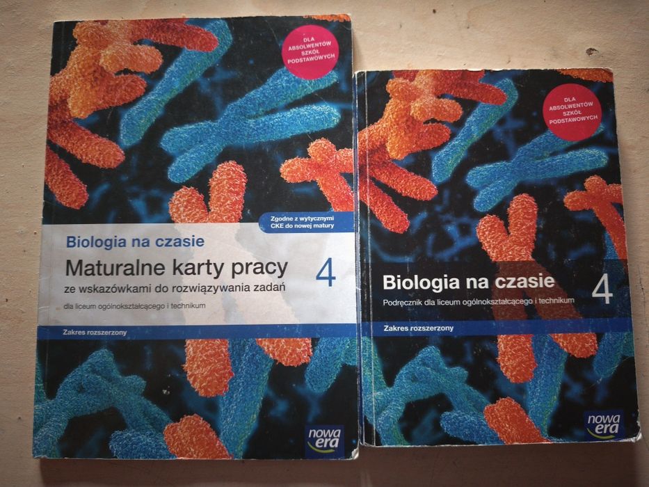 Biologia na czasie 4 karty pracy i podręcznik zakres rozszerzony