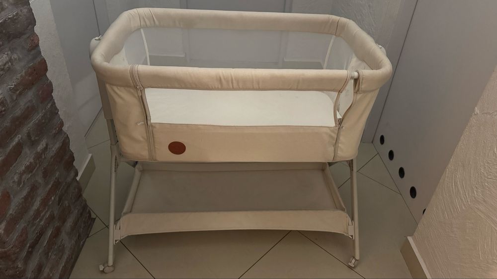 Łóżeczko dostawne lionello plus beige sand