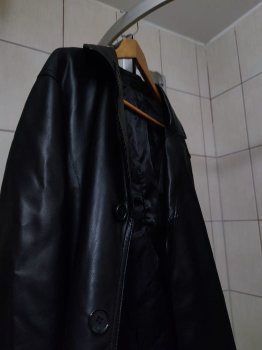 płaszcz kurtka XL płaszczyk damskie Zara premium ekologicznie skórza