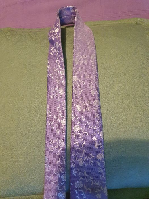 Krawat męski kwiaty