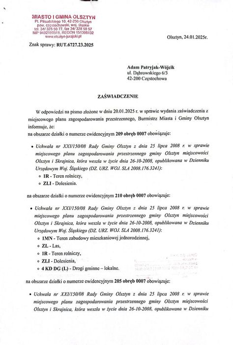 Działka 5,7 ha na Jurze | Część budowlana 3700m² +las| Wszystkie media