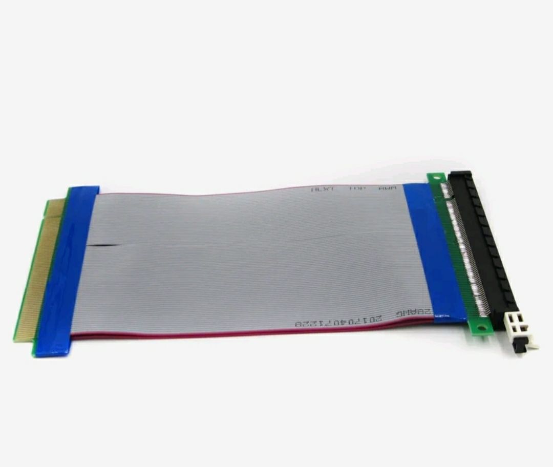 Райзер шлейф гибкий для видеокарты PCI-E x16 to x16 переходник удлинит ...