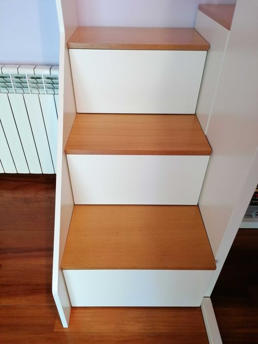 Estrutura cama alta, Beliche
