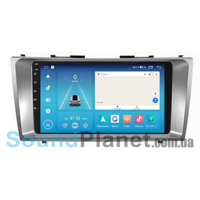 Магнітола Toyota Camry 40 ,CarPlay, Q-Led екран ,слот під SIM