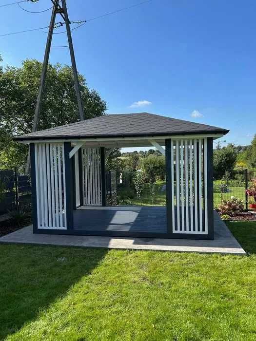 Altana ogrodowa, wiata - produkcja i montaż - różne modele i metraże