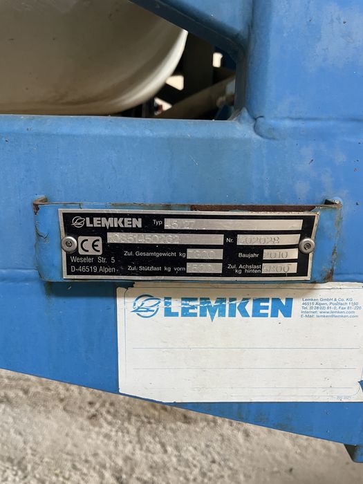 Lemken Primus 45 - 4500 l - GPS lance 30/27m