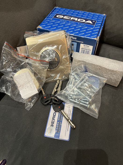 Zamek drzwiowy Gerda Tytan ZX Plus kolor Satyna lub Złoty Matowy