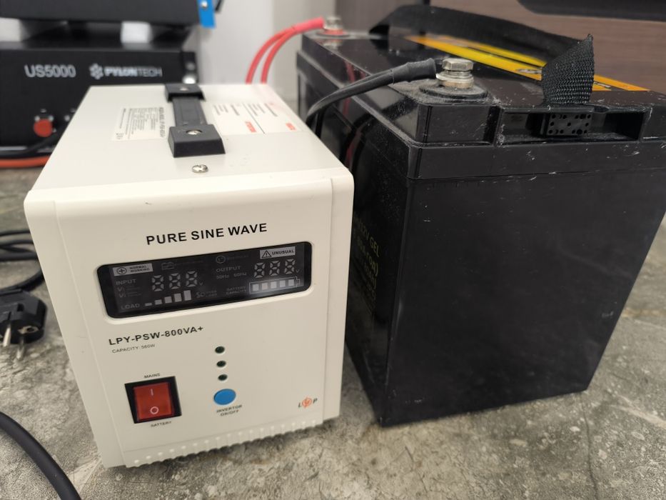 Безперебійник LPY-PSW-800VA+ (560 Вт) 560 Вт + АКБ ALTEK ABT-80AH/12v