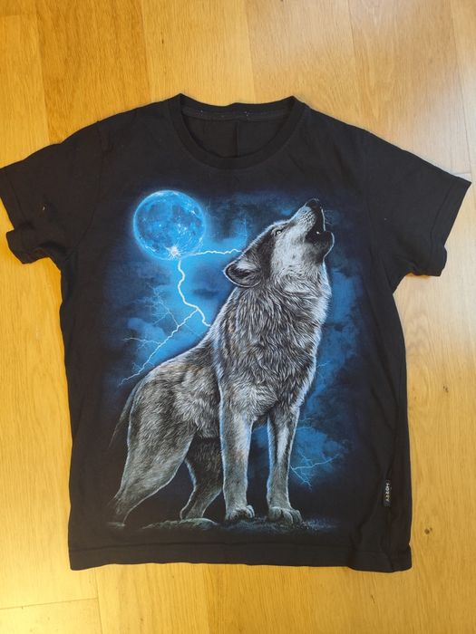 T-shirt chłopięcy 146 wilk
