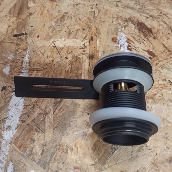 Korek do Wanny Click-Clack Black + Przelew prostokątny