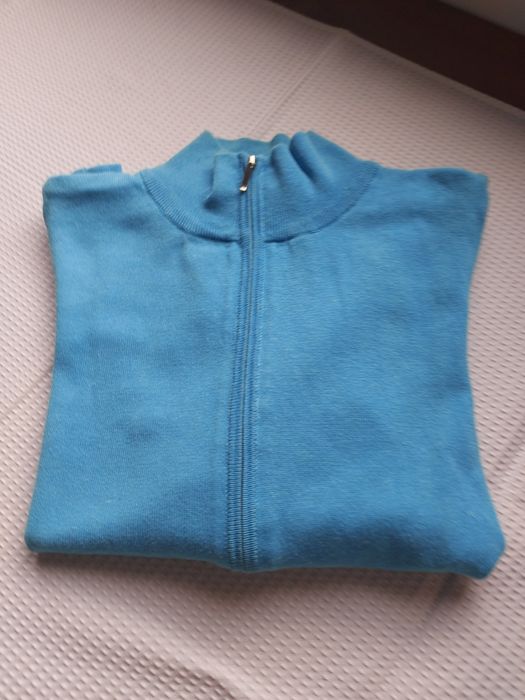 Casaco de malha Turquesa da Zara - Tam° S.