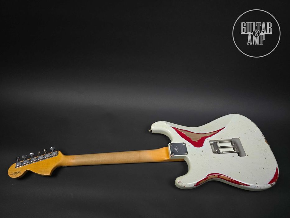 2016 Fender Custom Shop ’69 Stratocaster Olimpic White over Dakota Red HSS