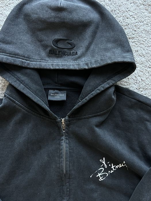 balenciaga britney зіп худи