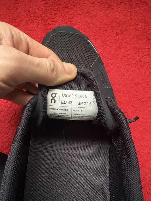 кроссовки On Running Cloud 5 в черном цвете