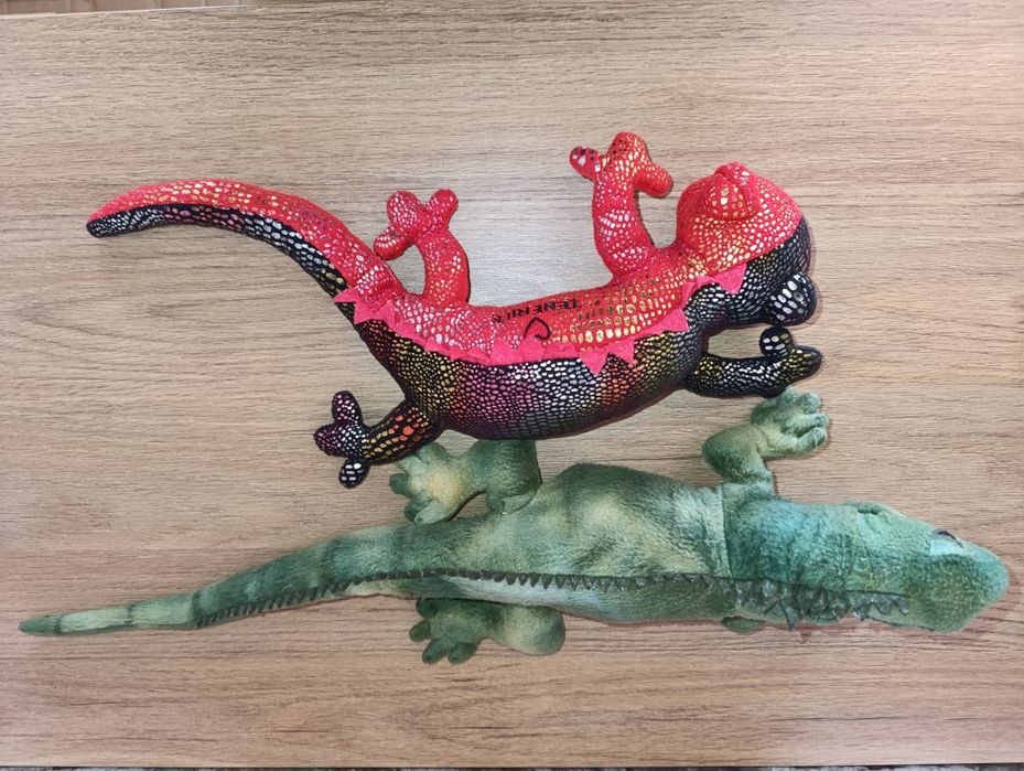 Maskotka agama brodata 55 cm, jaszczurka  jak  prawdziwa