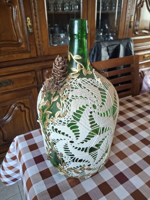 Garrafao de vidro decorativo