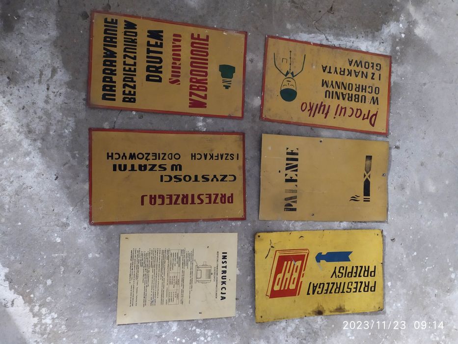 Tablice BHP , PRL