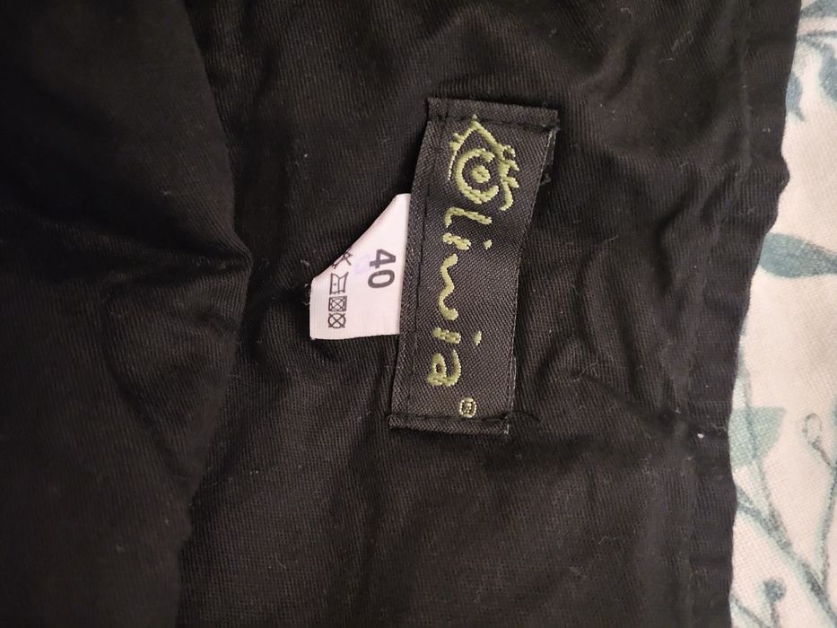 Spodnicza czarna bawełniana kieszenie 40
