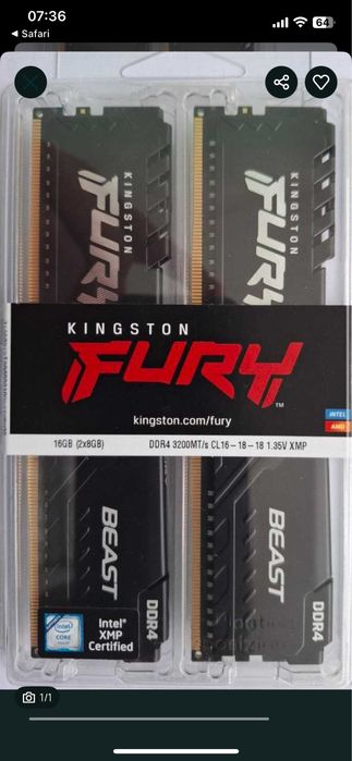 kingston 16gb ddr4 - купить компьютеры и комплектующие - Цена на
