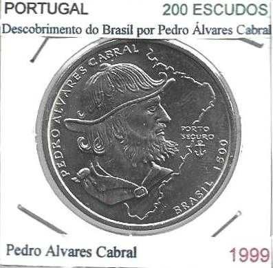 Pedro Alvares Cabral - Brasil - - - 200$00 - 1999 - - - - - Moeda