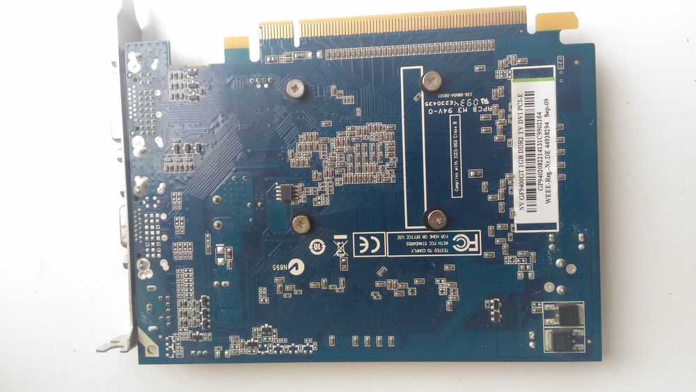 Видеокарта PCI-E NVIDIA GF 9400GT (1Gb/DDR2/128bit/HDMI/DVI/VGA