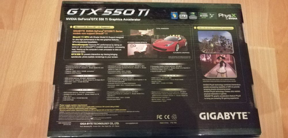 Gigabyte GTX 550 Ti GV-N550D5-1GI zadbana