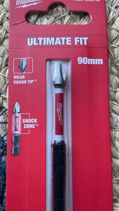 ударна біта Milwaukee SHOCKWAVE PH2 довжиною 90 мм. Ph2 хрестова викрутка отвертка плюс