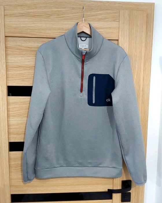 Szara rozpinana bluza Pulower roz S Calvin Klein modna
