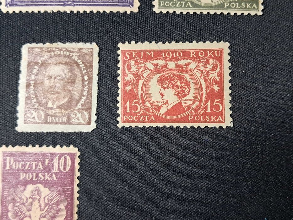 Znaczki Fi 107-113 Sejm 1919 r