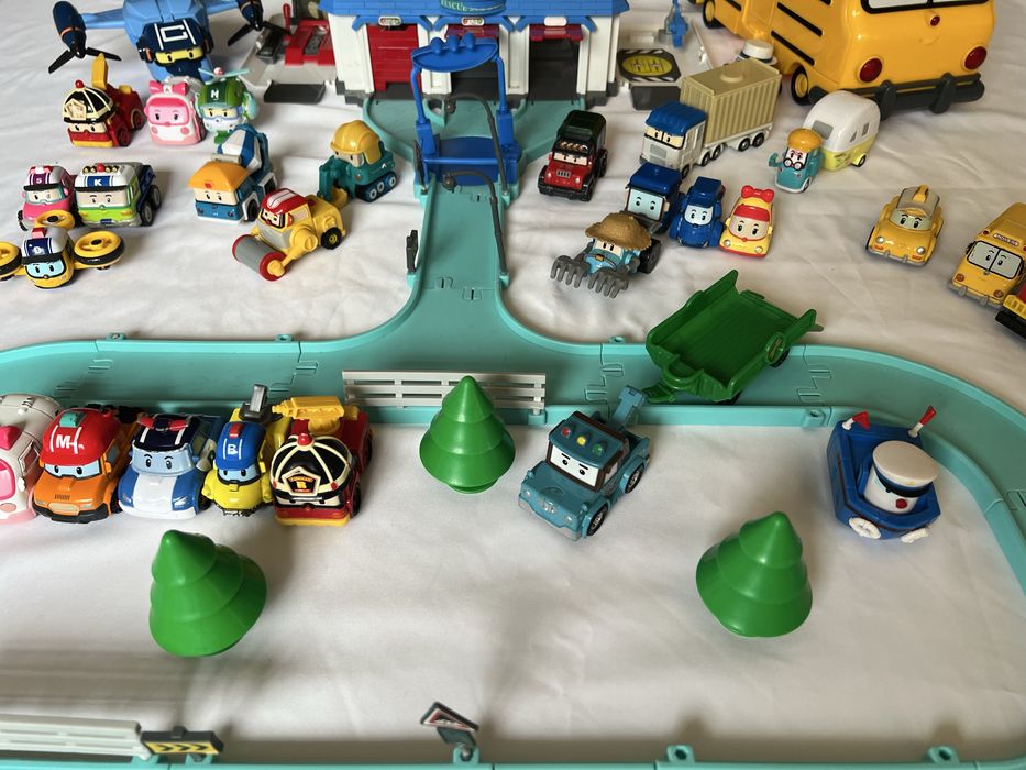 База поли робокар ( автобус скуби + мобильная штаб квартира )